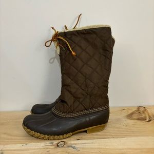 L.l. Bean quilted sherpa lined bean boots 7